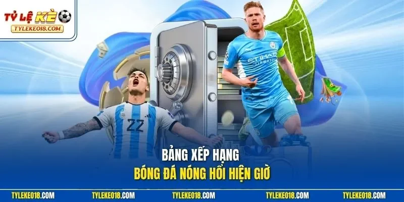 Bảng xếp hạng bóng đá nóng hổi hiện giờ
